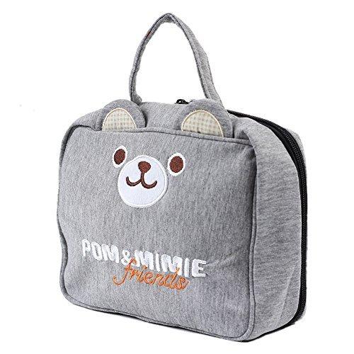 絶品 おむつ トイレ用品 Pom Mimie Pom Mimie 消臭機能付きおむつポーチ トラベルポーチ Pomグレー Www Threeriversofs Com