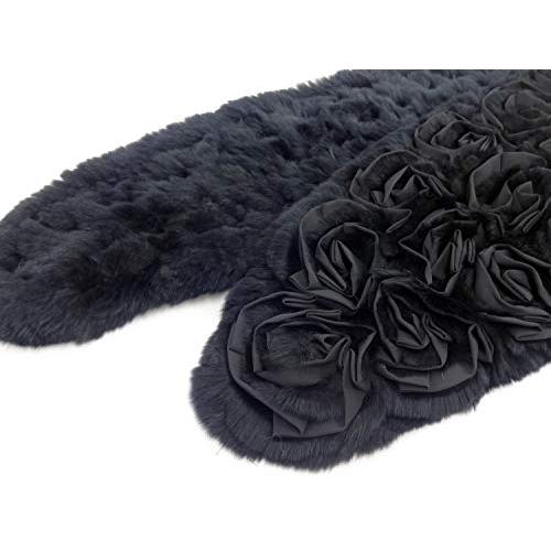 SALE／78%OFF】【SALE／78%OFF】レッキス ファー ショール（ブラック