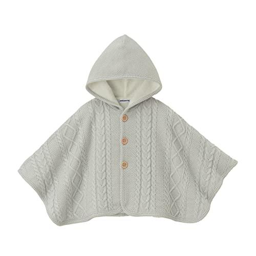 【ミキハウス】 ケープ ポンチョ マント ニット 男の子 女の子 ベビー キッズ 赤ちゃん ベビー服 子供服 43-4801-950 F (60-90cm) グレー