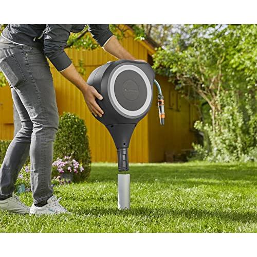 GARDENA(ガルデナ)スパイク式 自動巻取りホースボックス RollUp S 15m