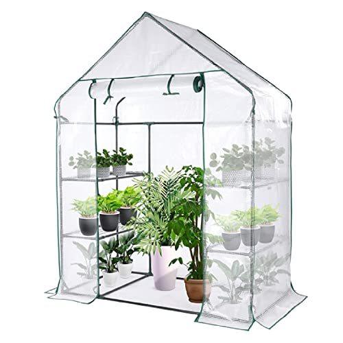 Yangaera Pe ビニールハウス 3段 143x73x195cm ビニール温室 家庭用 温室 ベランダ 冬の植物保護 組立式簡易花園温室 Ivurtffkaw 農業用 Itekbr Com
