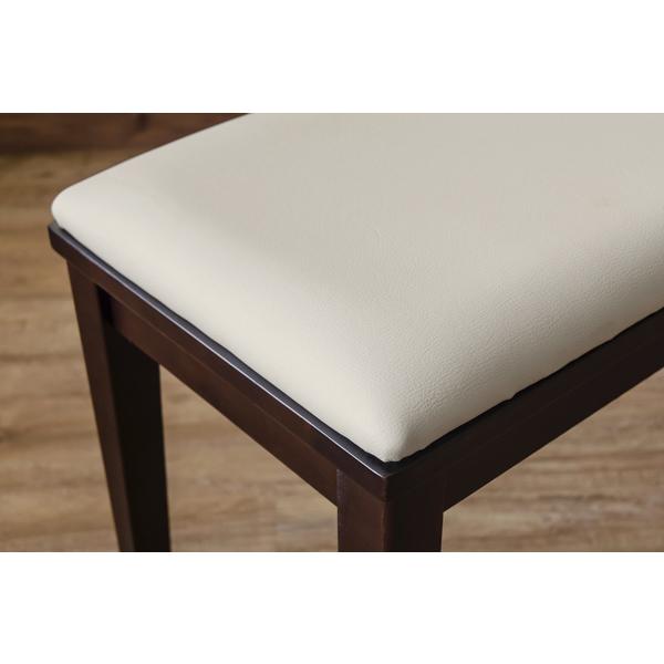 モダンダイニングベンチ ダイニングチェア 〔幅100cm〕 木製 ホワイト