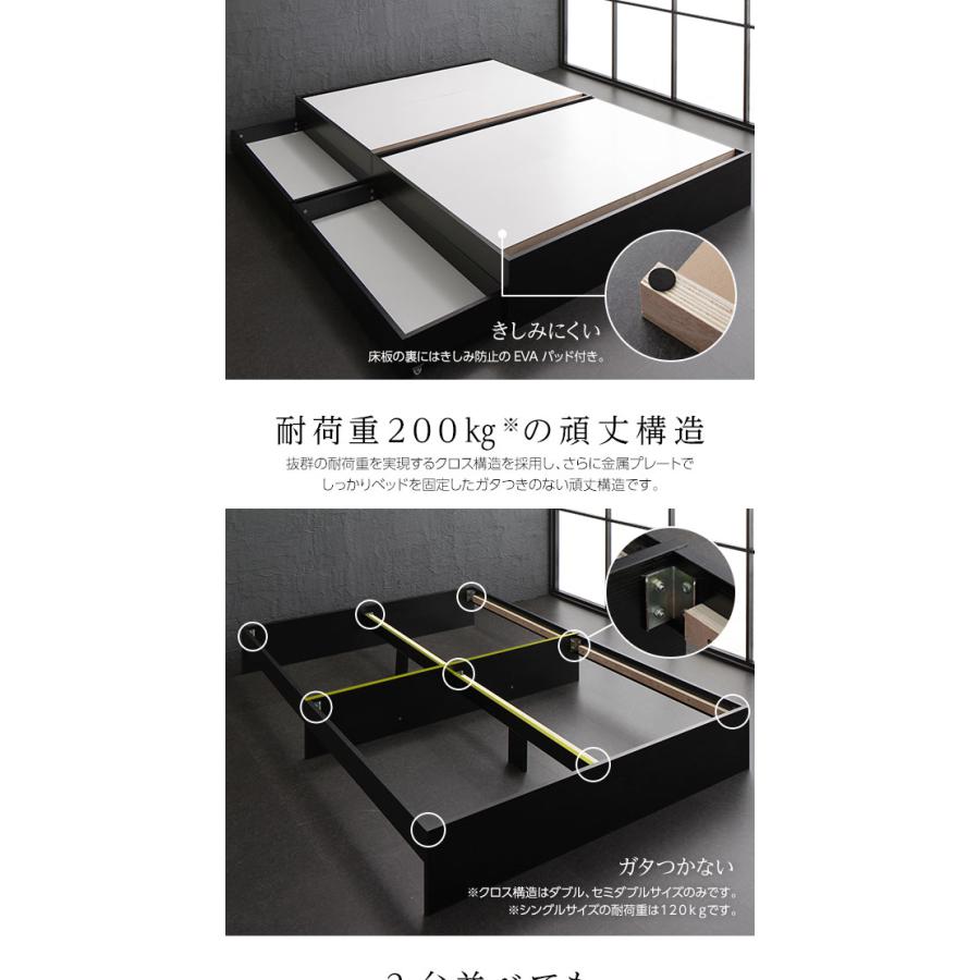 RASIK ベッド シングル ベッドフレームのみ ホワイト ヘッドレス