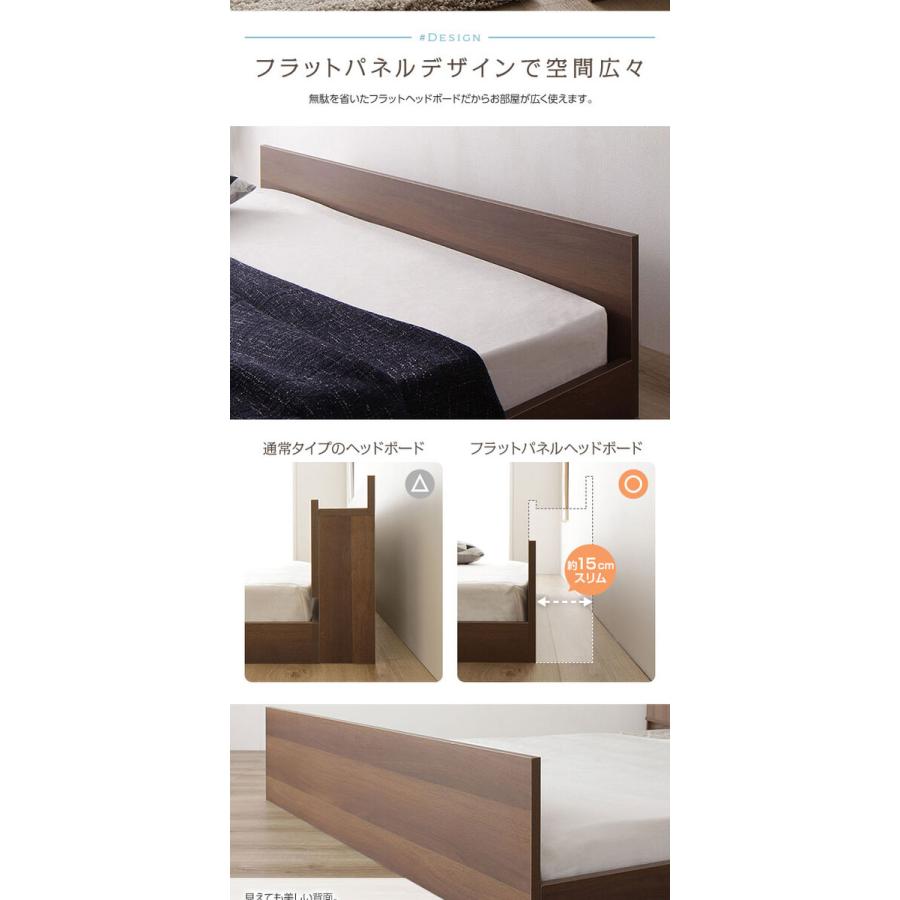 RASIK（ラシク） ベッド ダブル ベッドフレームのみ フラットヘッド