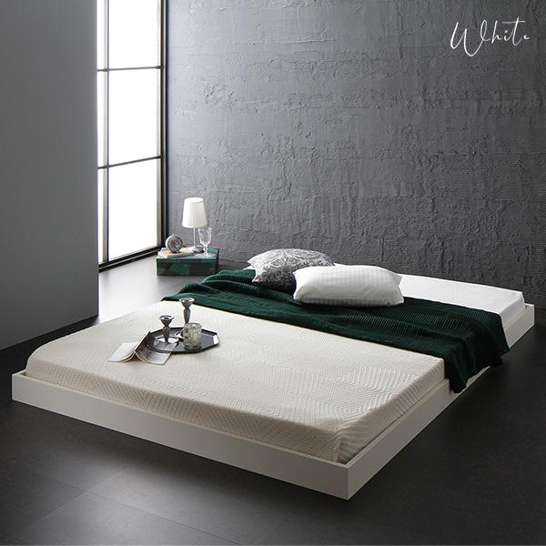 RASIK ベッド ダブル ベッドフレームのみ ブラック ヘッドレス