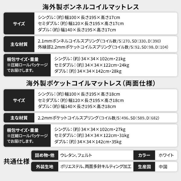 ベッド セミダブル 海外製ボンネルコイルマットレス付 収納ベッド 2段棚 ヘッドボード付き 宮付き 引き出し付 照明 コンセント 送料無料｜best-value｜17