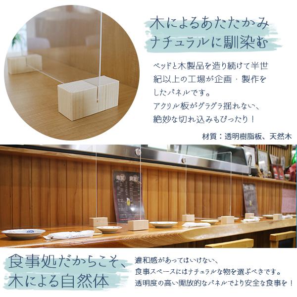 パーティション 日本製 透明 軽量 アクリル 仕切り 板 ウイルス 対策