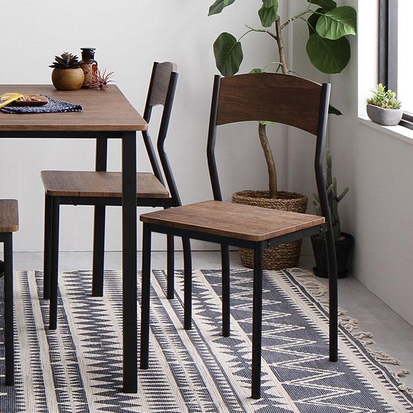 RASIK ダイニング テーブル 単品 幅110cm 木製 4人掛け スチール