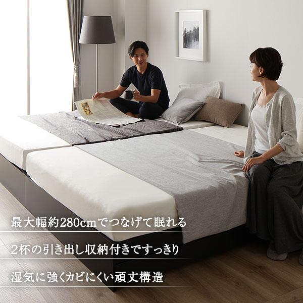RASIK ベッド ダブル ベッドフレームのみ ホワイト 収納付き RASIK ベッド ダブル ベッドフレームのみ ホワイト 収納付き