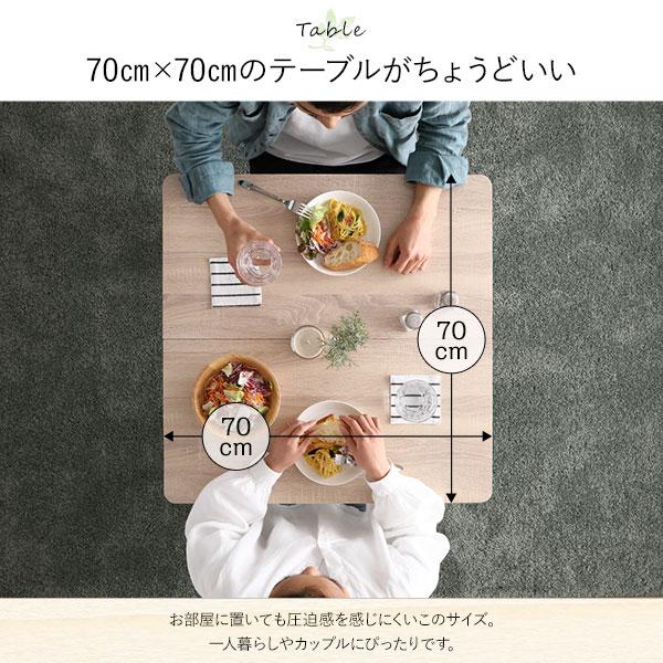 ダイニングテーブルセット 2人用 3点 テーブル チェア パイプタイプ 2脚 2人掛け 北欧 食卓テーブル 送料無料 | RASIK | 10