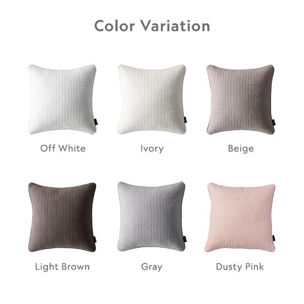 クッションカバー 単品 約45×45cm CLOUD柄 洗える 綿100% ファスナー