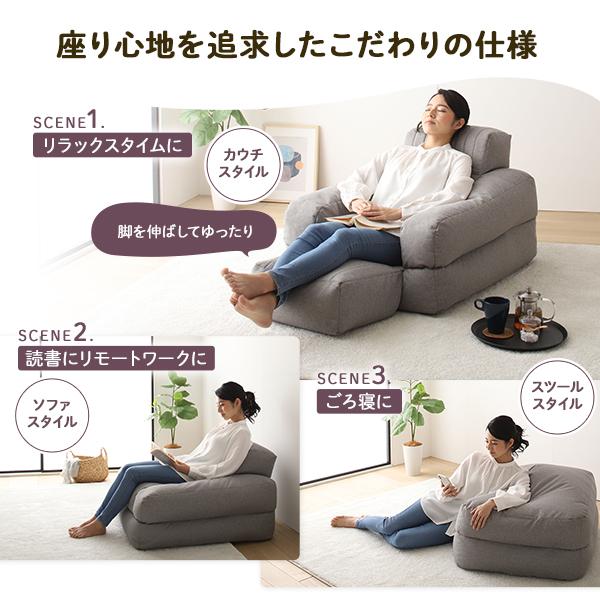 3WAY ビーズソファー 1人掛け 幅70cm ブルー 1人用 ビーズ 3WAY ビーズソファー 1人掛け 幅70cm ブルー 1人用 ビーズ