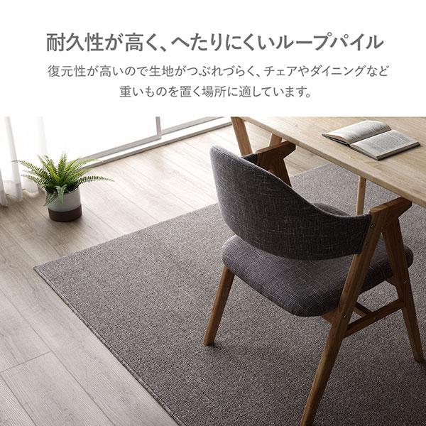 ラグ カーペット 江戸間4.5帖 約261×261cm 防炎 抗菌 防臭 フリー