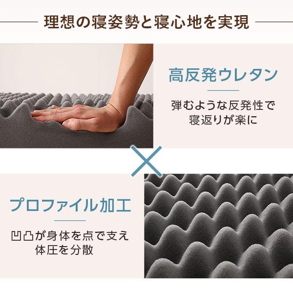 マットレス ファミリータイプ シングル 厚さ8cm ピンクベージュ 連結