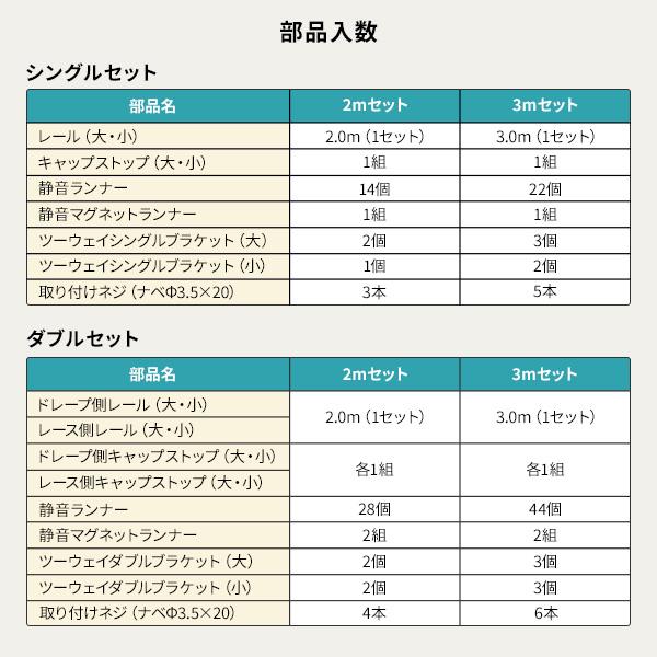 伸縮 カーテンレール 〔ダブル 2mセット〕 静音ランナー 持ち上げ式ブラケット 木目調 リネア 簡単取り付け カーテン用品 カーテンアクセサリー 送料無料｜best-value｜13