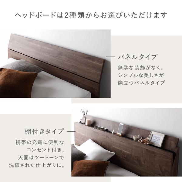 ベッド クイーン ベッドフレームのみ パネルタイプ 軽量 通気性 ヘッド