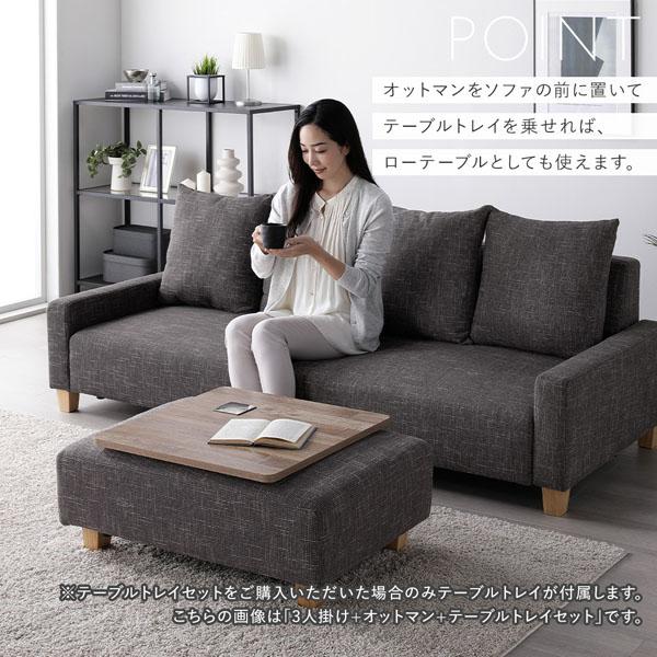 大きめソファーセット RASIK（ラシク） ソファセット ビッグカウチ 〔 3人掛け 脚