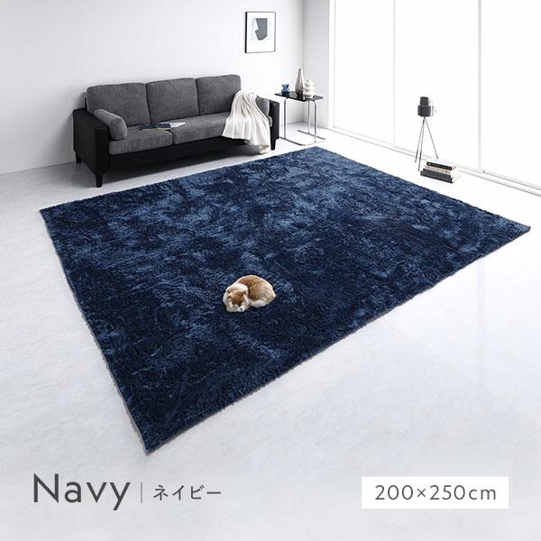 ラグマット 絨毯 約200×250cm 約3畳 長方形 洗える 滑り止め付 軽量
