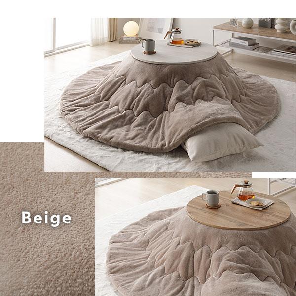 こたつ 2点セット 幅68cm 円形 こたつテーブル 軽量 リバーシブル天板