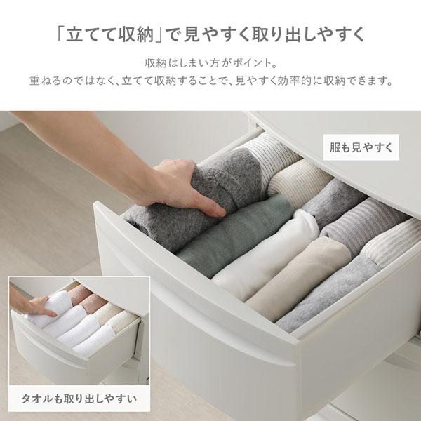 チェスト 収納棚 スリム 5段 キャスタータイプ 日本製 プラスチック