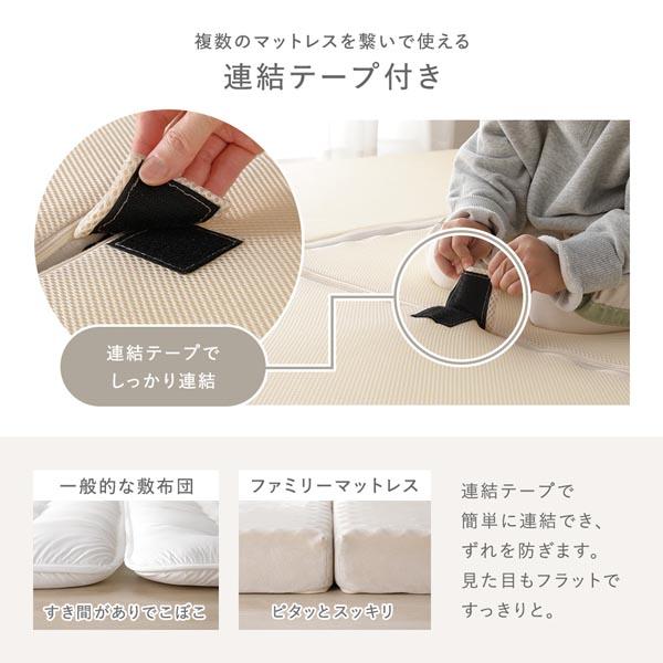 RASIK（ラシク） 3つ折り マットレス 単品 セミシングル 高反発 洗える