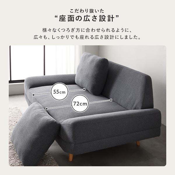 ワイド座面ソファ『Plento プレント』二人掛けソファ単品 グレー 楽天市場】【RASIK】ワイド座面ソファ Plento【プレント】2人掛け