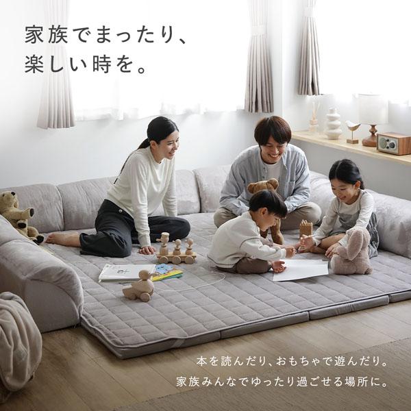 RASIK（ラシク） ローソファ 小サイズ フランネルグレージュ Bタイプ