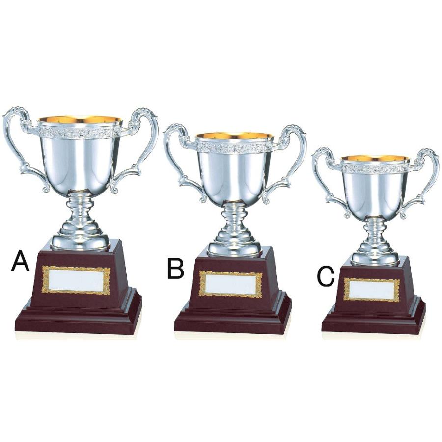 優勝カップ【送料無料☆文字無料】大きくて人気です(シルバー) M