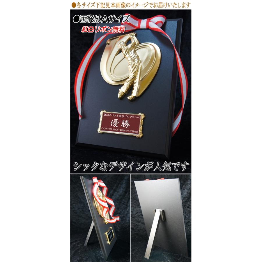 ゴルフ 盾【文字彫刻無料】高さ300mm記念 楯 ホールインワン 優勝