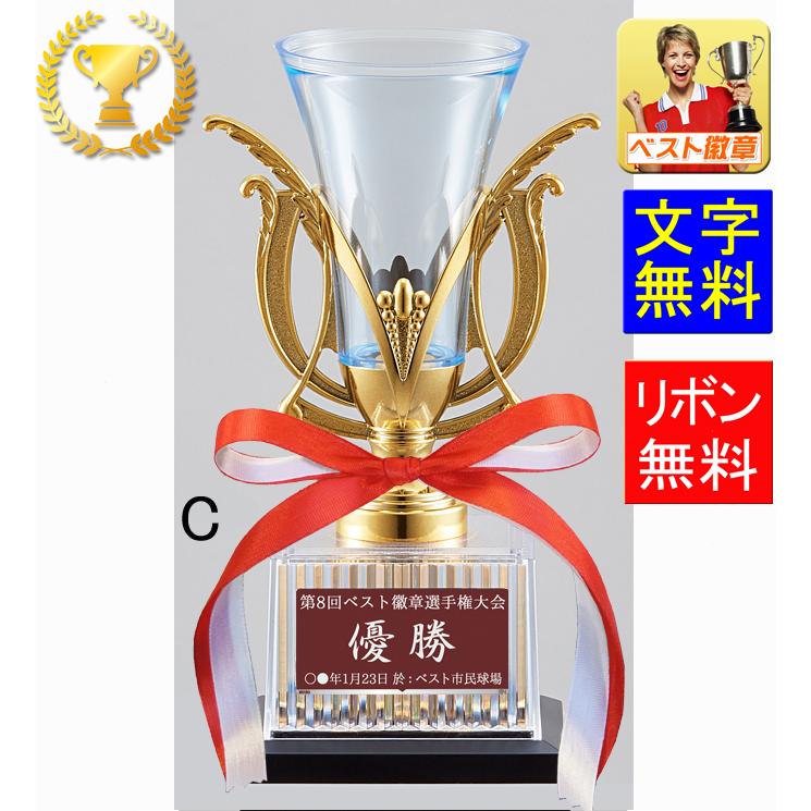 優勝カップ【文字無料】【樹脂製】 オシャレなデザイン優勝カップ C