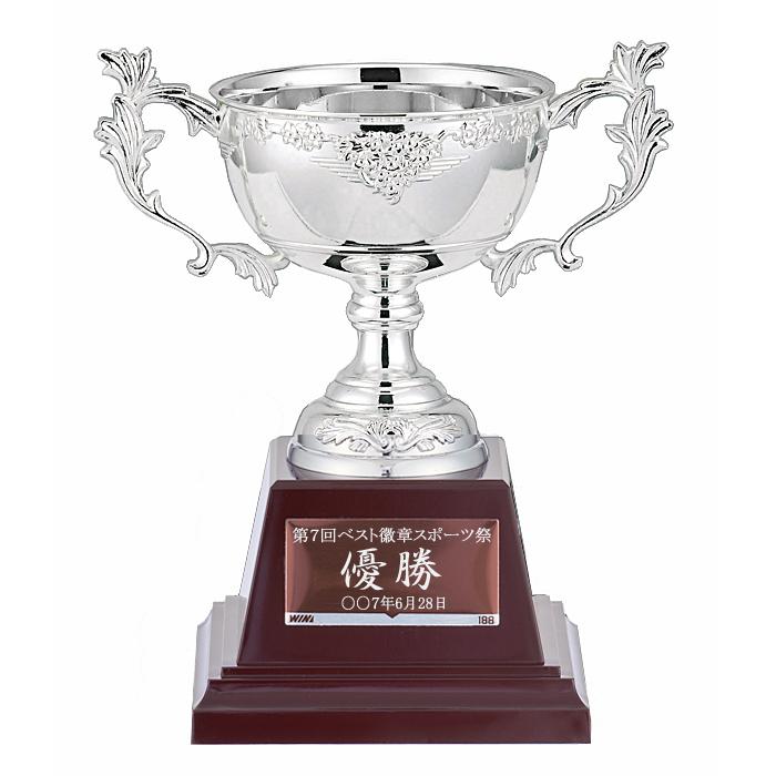 優勝カップ【文字無料】高さ145mm 15%OFF 銀（シルバー）金属製