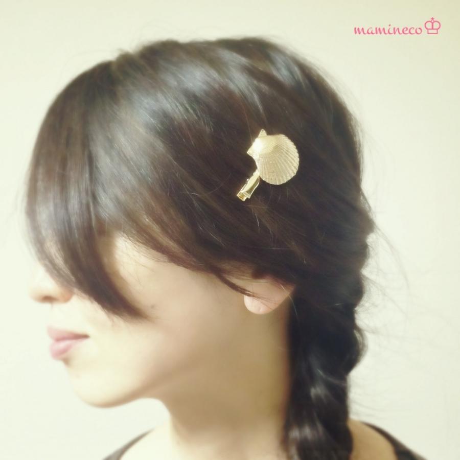 貝殻 シェル ヘアピン ゴールドカラー ヘアアクセサリー 髪留め 髪飾り Fb05 ベストアクセ 通販 Yahoo ショッピング