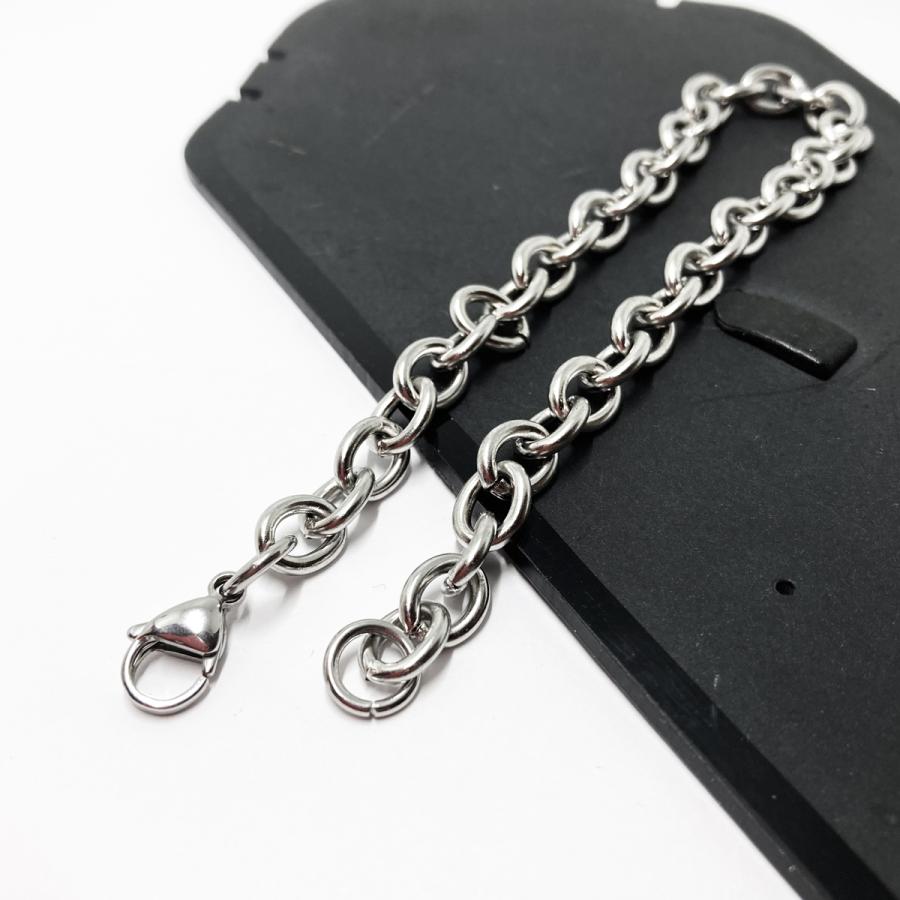 太め あずき/アズキ/小豆チェーン サージカルステンレスネックレス