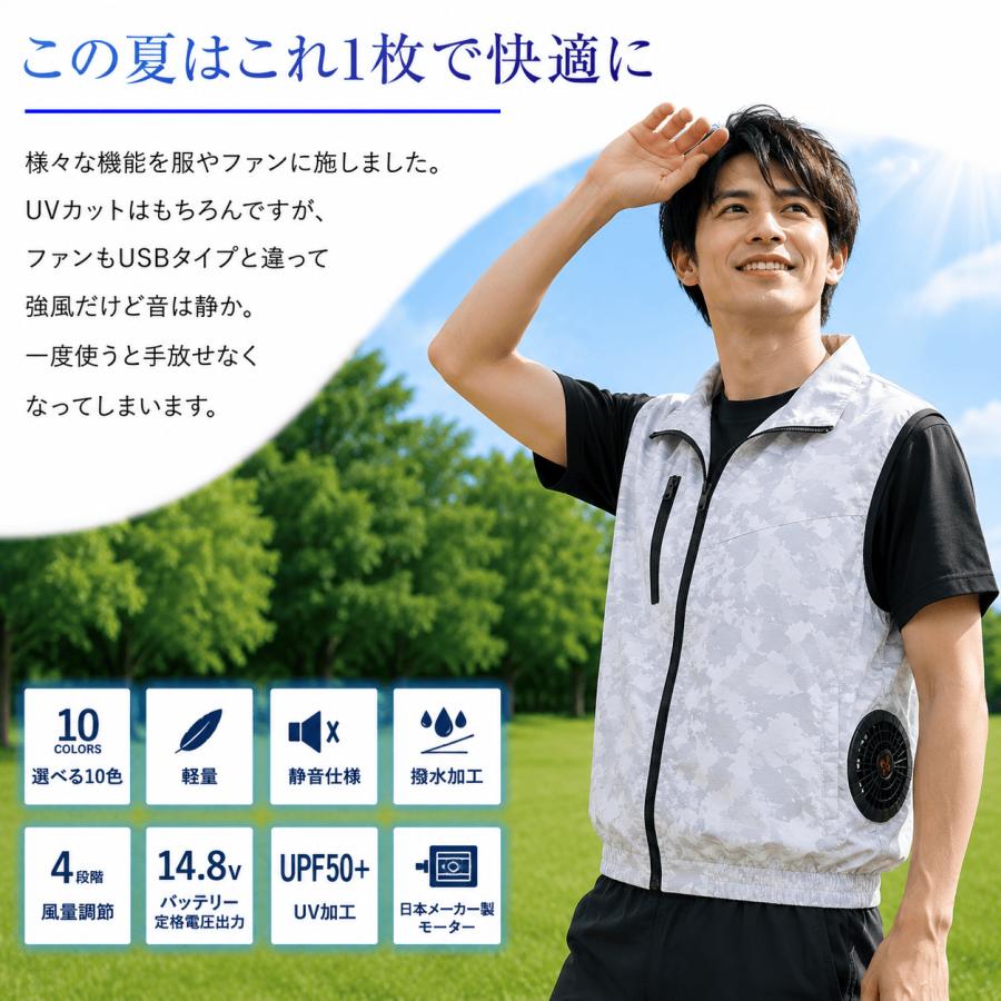 Bestanswer（ベストアンサー） 空調ベスト 空調作業服 ファン付き