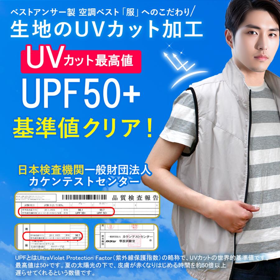 空調作業服 空調ベスト 空調ウェア フルセット 2024 最強 ファン付き バッテリー 2023 父の日 14.8V 空調服と互換不可 ワークマン 送風ベスト｜bestanswe｜17