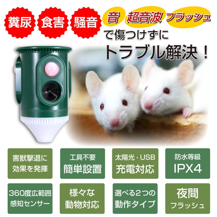 4台セット 猫よけ 360度 猫よけ対策 最強 庭 駐車場 撃退 イノシシ