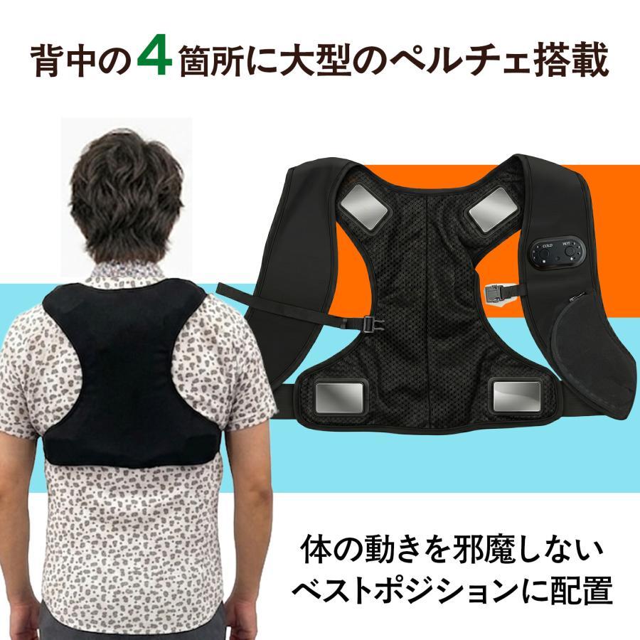 ペルチェベスト 2026年 フリーサイズ 男女兼用 冷却ベスト バッテリー