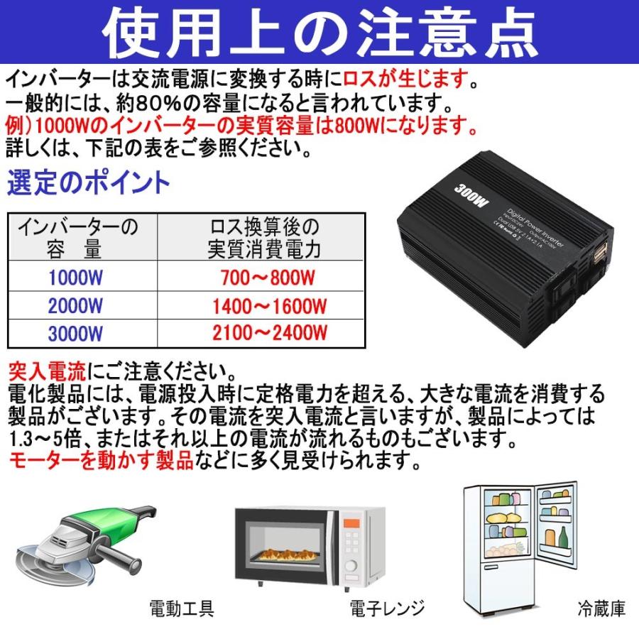 インバーター 12V 24V 3000W -6000W 周波数 50Hz 60Hz 切替可能 ACDC 発電機 コンセント 車載用 充電器 電源 送料無料｜bestanswe｜09