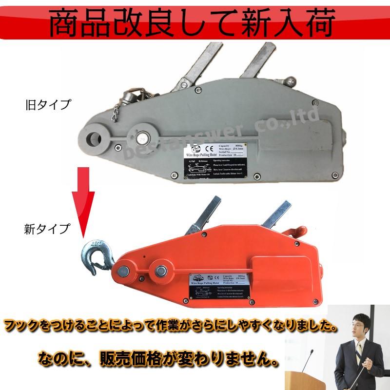 Bestanswer ハンドウィンチ 800kg ワイヤーロープ 10m 付き Bestanswer ハンドウィンチ 800kg ワイヤーロープ 10m 付き