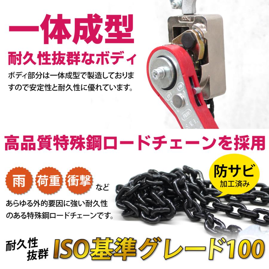 Bestanswer 4台セット レバーホイスト 0.1t 1m 100kg VW 軽量化 Bestanswer 4台セット レバーホイスト 0.1t 1m 100kg VW 軽量化