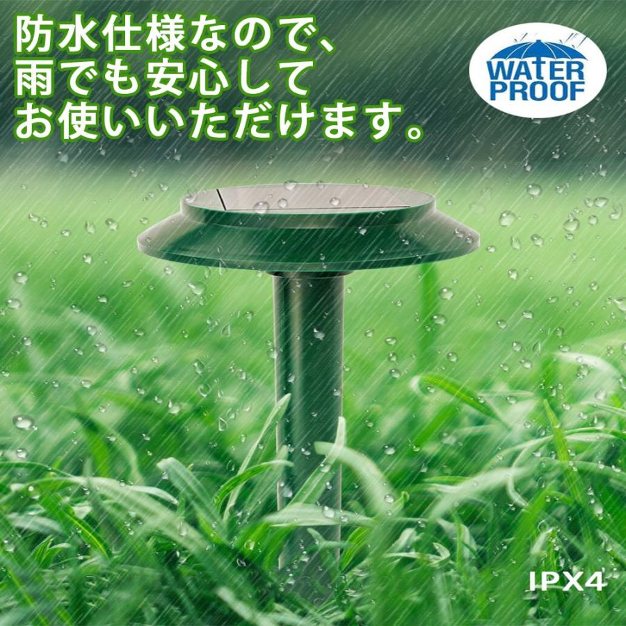 2本セット 防獣グッズ モグラ 撃退器 撃退機 ネズミ 害獣 蛇 モグラ