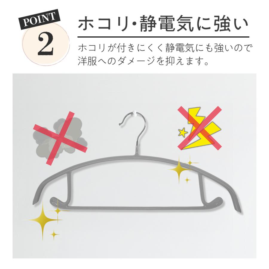 ハンガー すべらないハンガー ハンガ 100本 高品質 多機能 滑らない
