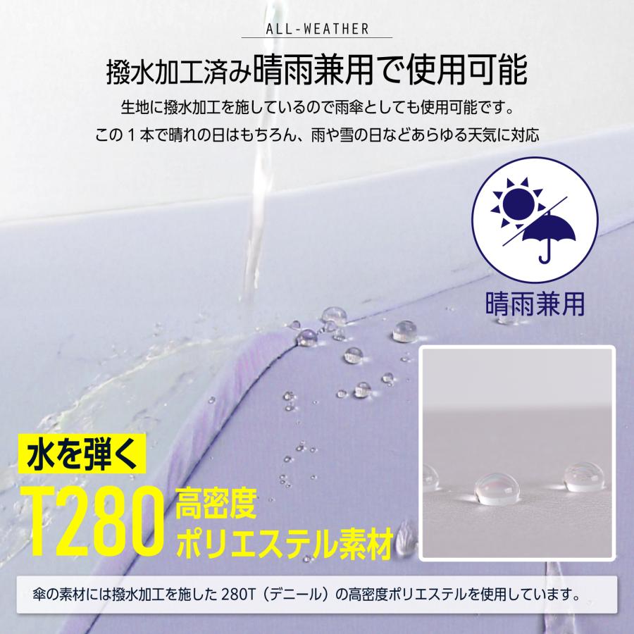 完全遮光 日傘 形状記憶 折りたたみ 軽量 自動開閉 すぐ畳める 晴雨兼用 UPF50+ UVカット 遮熱 暑さ対策  爆買 | ブランド登録なし | 10