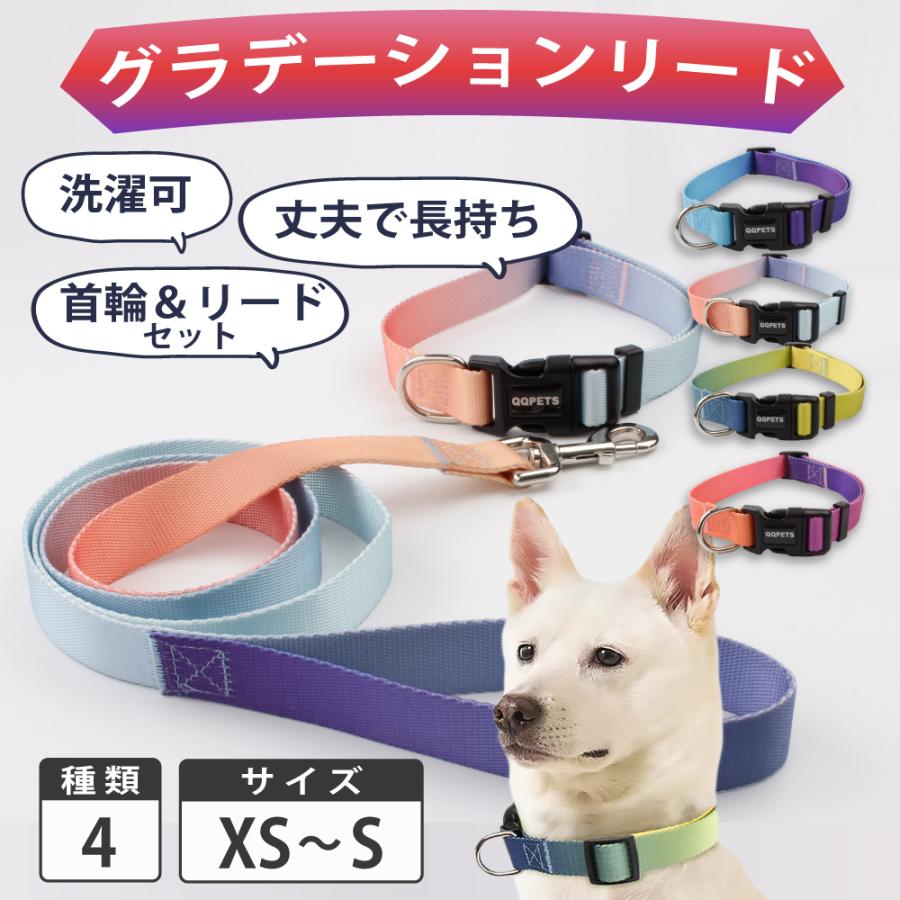 犬 リード 首輪 セット犬用 リード かわいい 小型犬 中型犬 散歩 猫 Xs S パープル ピンク イエロー 黄色 紫 送料無料 ゆうパケット ベストアンサーの宝paypayモール店 通販 Paypayモール