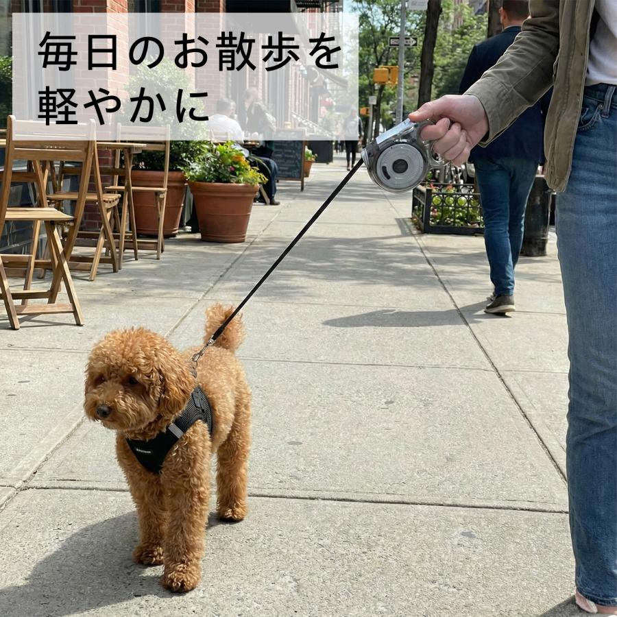 未使用★小型犬用伸縮リード POOKIE 犬 リード 伸縮 小型犬 伸縮リード コンパクト 超軽量 手のひら