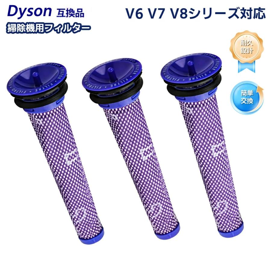 ダイソン Dyson掃除機用フィルター V6 V7 V8シリーズ対応 交換