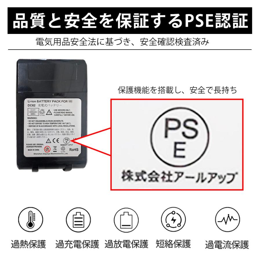 v6 互換バッテリー ダイソン 掃除機 互換品 大容量 4000mAh バッテリー
