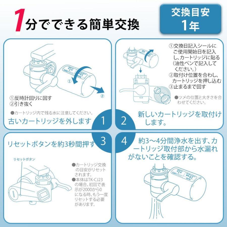 互換品】TK-CJ24C1 パナソニック浄水器カートリッジ tk-cj22c1 tk-cj14