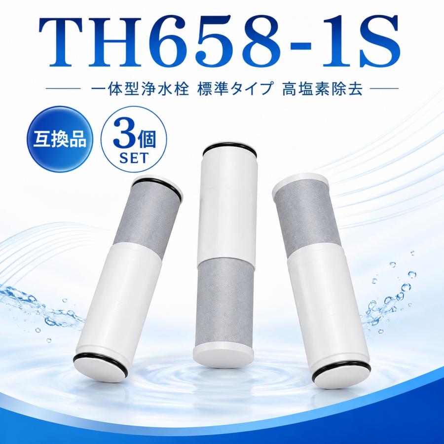 互換品】 TH658-1S 浄水カートリッジ TOTO対応 蛇口 オールインワン