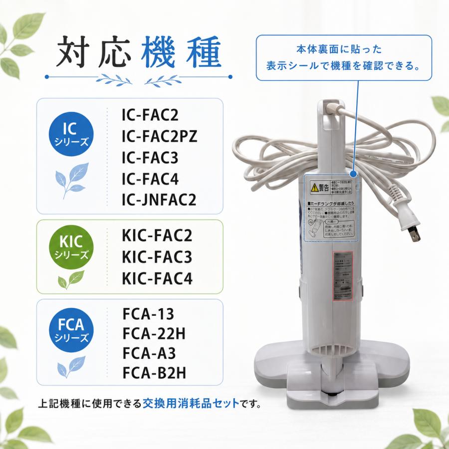 互換品】 FCA-13-C フィルター FCA-A3-W IRIS対応 布団クリーナー